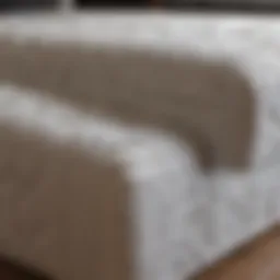 High-quality mattress material showcasing durability