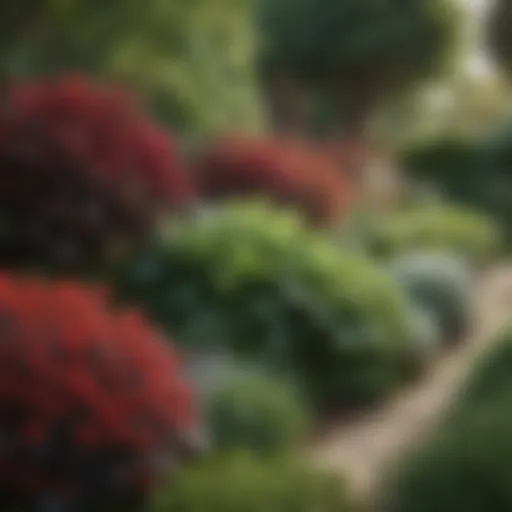 Vibrant garden filled with diverse plant cover