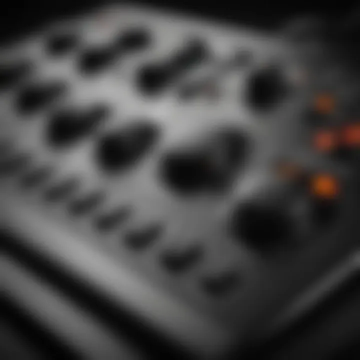 A close-up of the control panel highlighting different speed settings