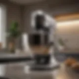 A sleek stand mixer showcasing its stainless steel bowl