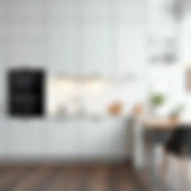 Elegant modern kitchen cabinet design showcasing sleek lines and functionality