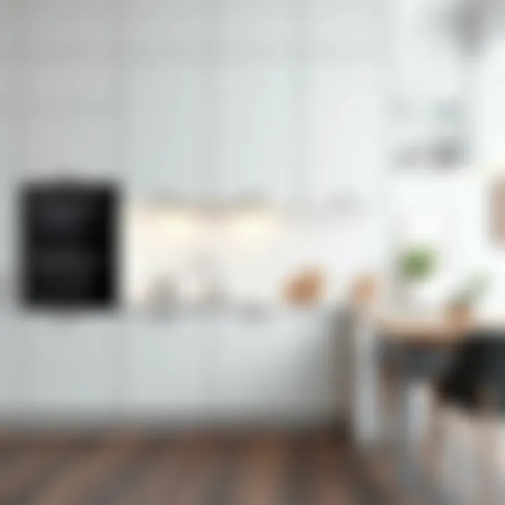 Elegant modern kitchen cabinet design showcasing sleek lines and functionality