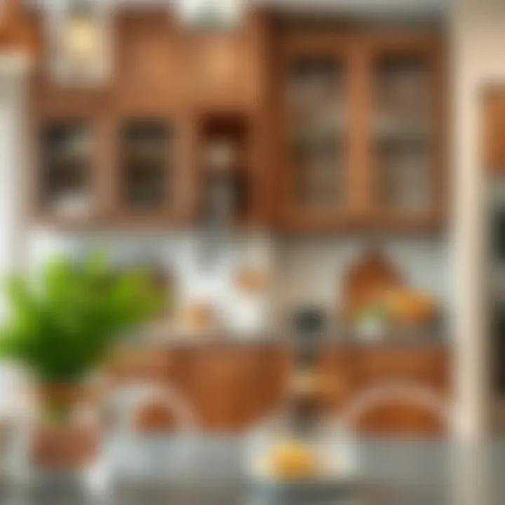 Variety of kitchen cabinet materials including wood, laminate, and metal