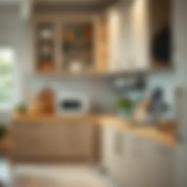 Well-organized kitchen cabinets with innovative storage solutions