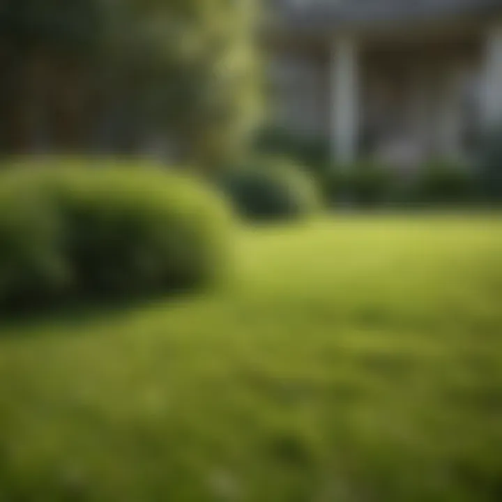 A lush green lawn showcasing optimal maintenance techniques