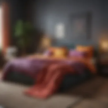 Exploring Colorful Bed Paint Options Colorful bed paint options displayed in a design studio