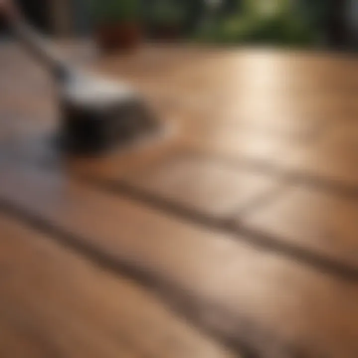 Natural cleaning agent for wood decks