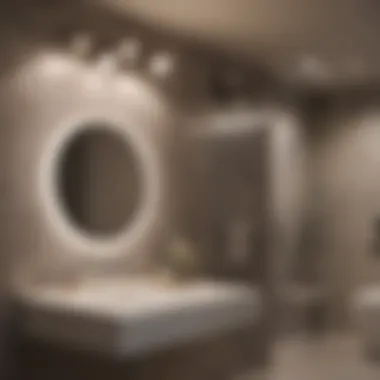 Elegant Lighting Fixtures for Bathrooms Elegant bathroom lighting showcasing different fixtures