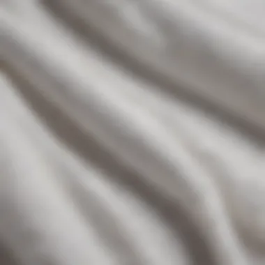 A close-up of white fabric textures showcasing different materials