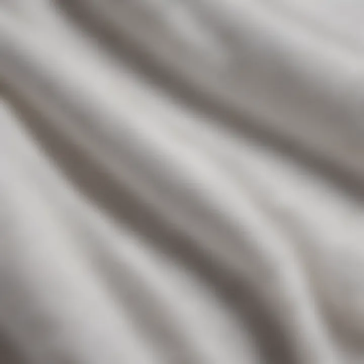 A close-up of white fabric textures showcasing different materials