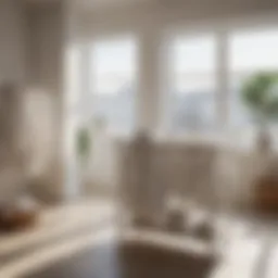 Pristine white clothing neatly arranged on a sunlit surface