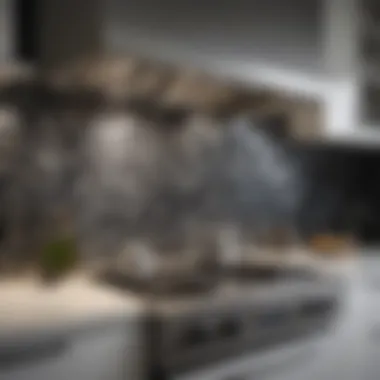 Aesthetic appeal of a contemporary kitchen with unique backsplash design