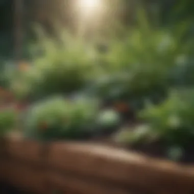 Diverse Herbs: Pest-Repelling Powerhouses A diverse array of herbs known for their pest-repelling qualities arranged in a garden bed