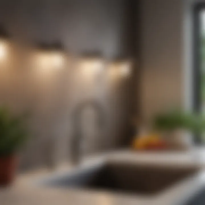 Variety of kitchen sink wall light designs showcasing versatility