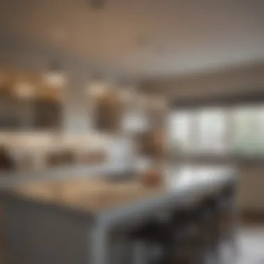 Contemporary Kitchen Lighting Fixtures Contemporary lighting fixtures creating ambiance in a kitchen setting