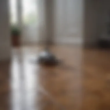 Shark vacuum on hard floor