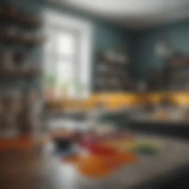 Color Inspiration for Your Kitchen A vibrant color palette for kitchen renovation showcasing various paint samples and materials