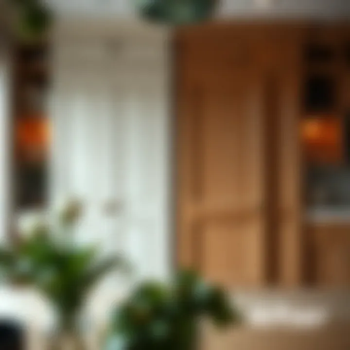 Before and after cabinet door transformation