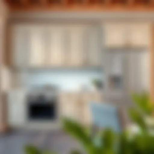 Modern cabinet door styles in various finishes