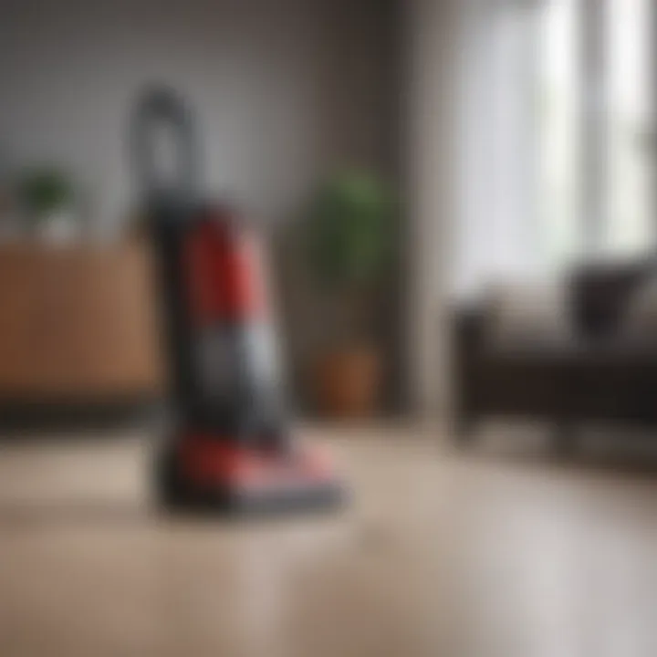 Different types of vacuum cleaners showcased in a modern home