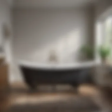 Classic Cast Iron Bathtub Elegant cast iron bathtub with a classic finish