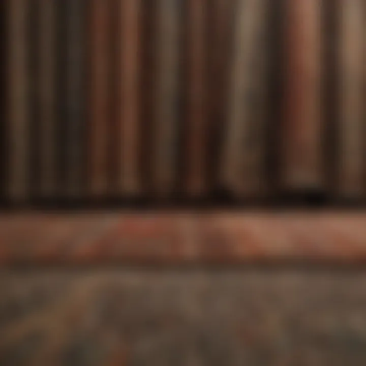 Detailed layout of carpet types and patterns