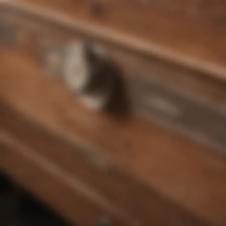 Illustration of center to center measurements for drawer pulls