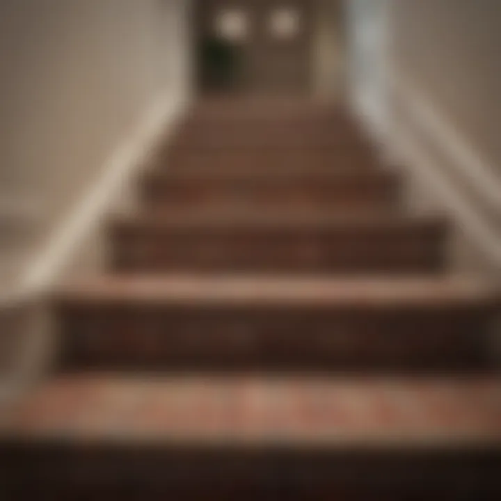 Cost breakdown chart for stair carpet installation