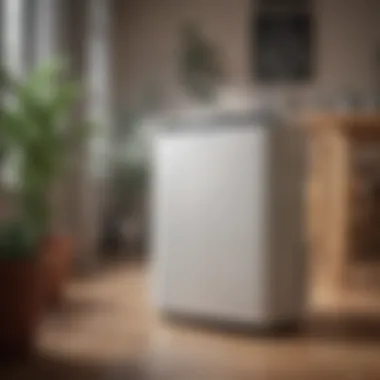 Dehumidifier Operating Effectively Dehumidifier in action