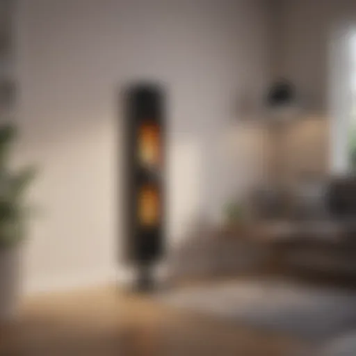 A modern electric heater with sleek design