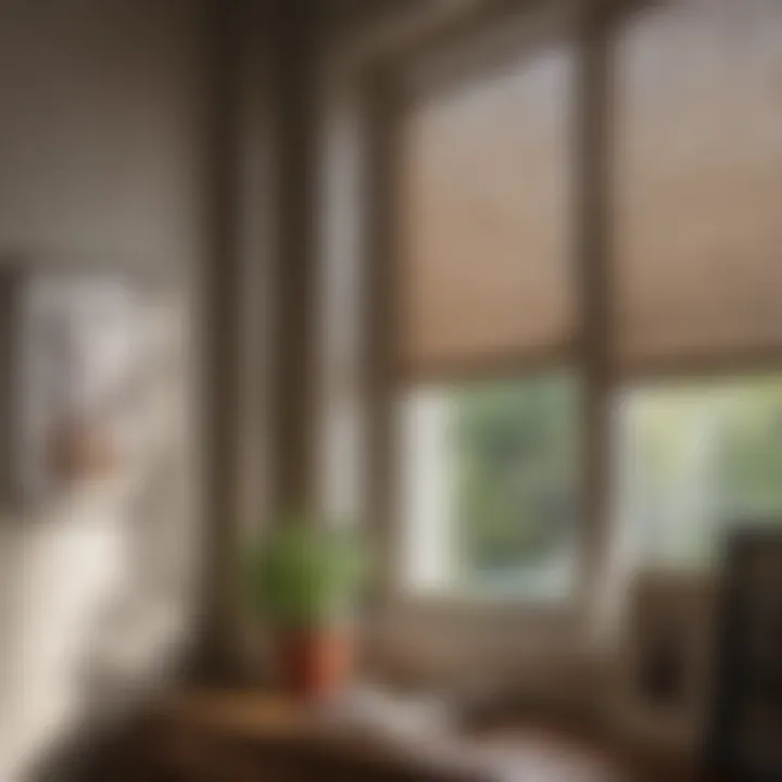 Demonstration of window shade installation