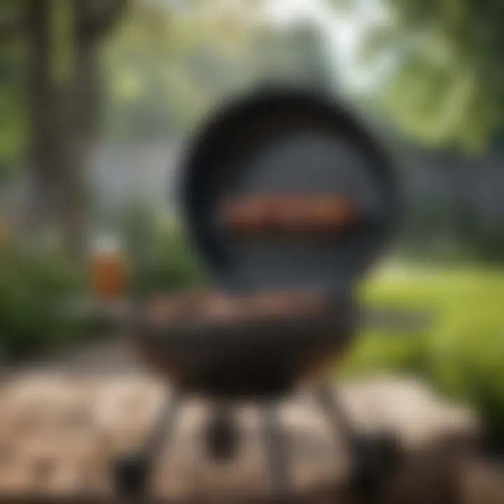 Essential grill accessories laid out