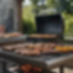Diverse grilling options on display