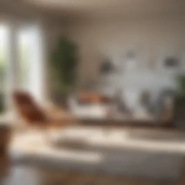Flea-Free Home Environment A clean living room free from fleas