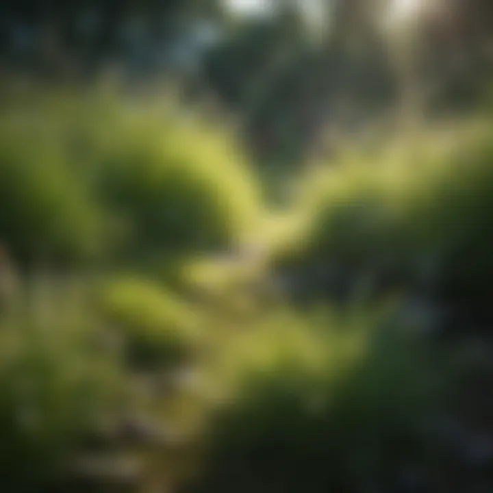 Seasonal growth patterns of grass