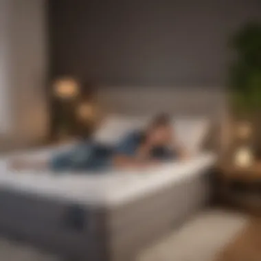 Customer Satisfaction with Bed-in-a-Box Solutions Happy customer enjoying a good night's sleep on a bed-in-a-box mattress