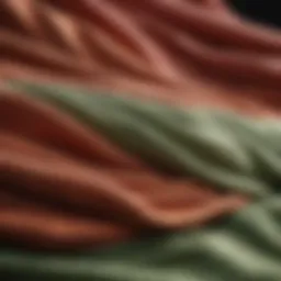 Colorful fabrics showcasing wash temperature effects