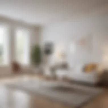 Before and after transformation of a room using white semi-gloss paint