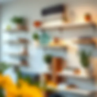 Variety of Materials for Utility Wall Shelves Various types of utility wall shelves in different materials