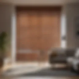 Elegant Venetian blinds in a modern living room setting