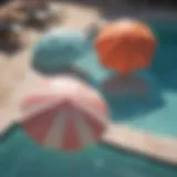 A stunning array of vintage pool umbrellas showcasing their unique designs and colors.