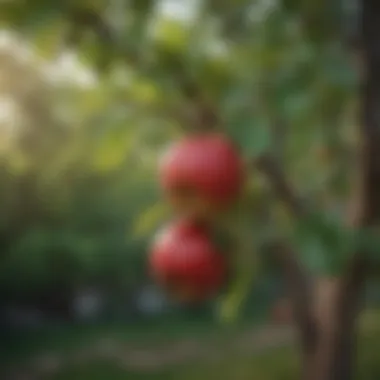 Close-up of a healthy apple tree