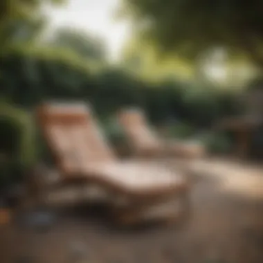 Durable Lounge Chairs for Comfortable Outdoor Relaxation Durable outdoor lounge chairs in a serene garden