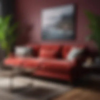 Vibrant Color Coordination Vibrant color coordination in sofa decor